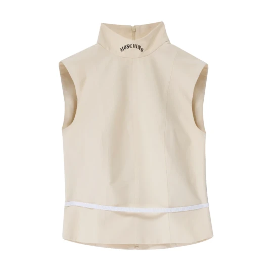 Moschino Dame Topper Beige S Moschino Dame Topper Beige S