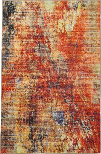 Flatvevd teppe Bechar rød/multi Størrelse: 230 x 340 cm