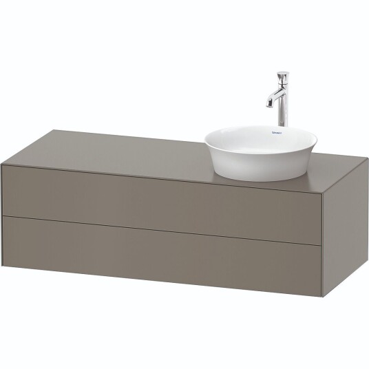 Duravit White Tulip Servantskap 2 skuf. 130x55x40,8 cm Stengrå Matt