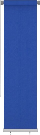 vidaXL Utendørs rullegardin 60x230 cm blå HDPE
