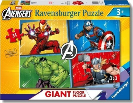 Ravensburger Gulvpuslespill 24 Brikker 3+ År Avengers