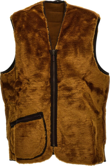 Barbour Lifestyle Warm Pile Waistcoat Zip-In Liner Brown Barbour Lifestyle Warm Pile Waistcoat Zip-In Liner Brown