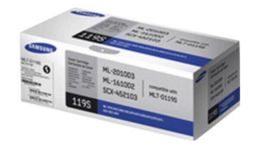 Samsung MLT-D119S - black - original - toner cartridge - Laser toner Svart Samsung MLT-D119S - black - original - toner cartridge - Laser toner Svart
