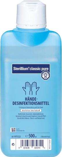 Sterillium Classic Pure hånddesinfeksjon 500 ml