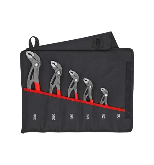 Knipex Cobra Polygrip Vannpumpetangsett 5 Deler 235 mm Knipex Cobra Polygrip Vannpumpetangsett 5 Deler 235 mm