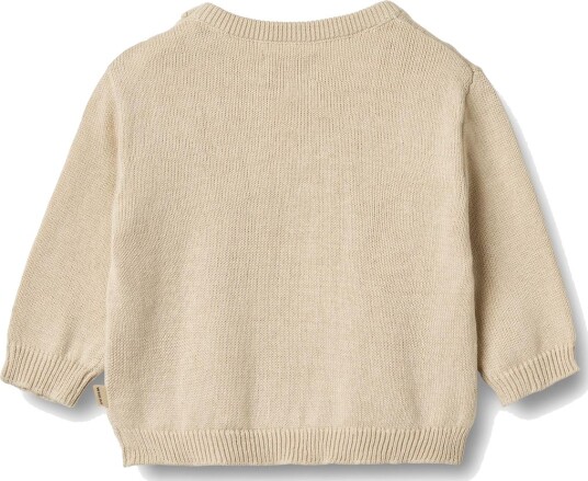 Wheat Knit Pullover Embr. Lisa Beige 86