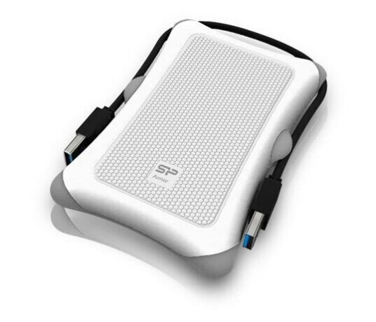 Silicon Power Armor A30 White - Ekstern Harddisk - 2 TB - Hvit