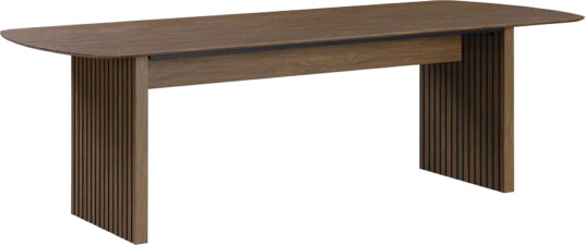 Richeto Spisebord Røkt Eik 240 cm - Brun / Ribbet