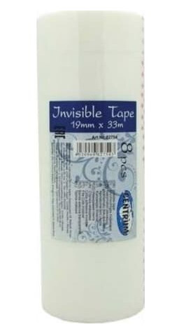 Centrum Usynlig kontortape 19mmx33m