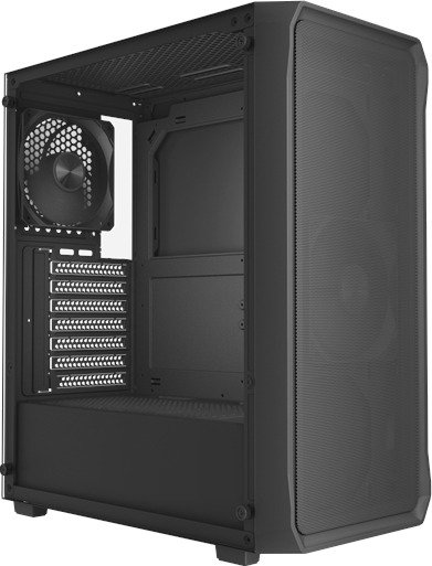 DUTZO C322 PWM Mesh Kabinett Miditower Svart C322_MESH_PWM-B
