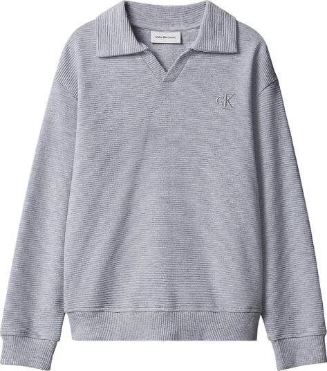 Calvin Klein Collegegenser Ottoman Medium+ Grey HeatherGrey Calvin Klein 8 år (128) Collegegenser Grå