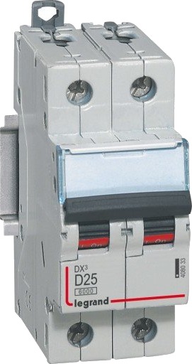 Legrand Automatsikring DX3 D 13A 2P, 2M, 6/10kA