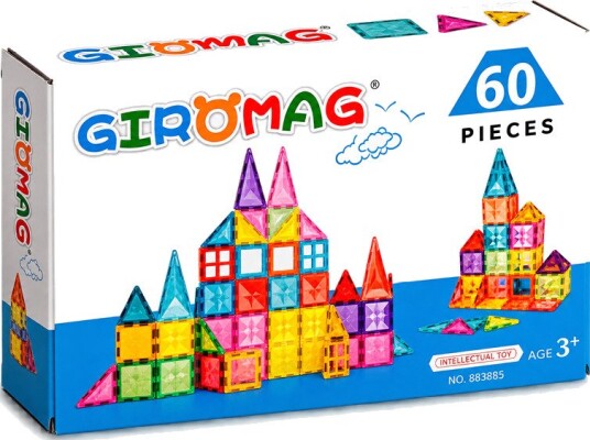 Giromag Magnetisk Byggesett 60 Deler