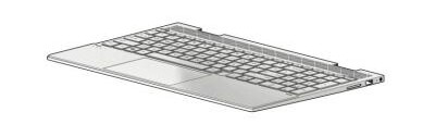 HP TOP COVER NSV UMA W KB NSV BL
