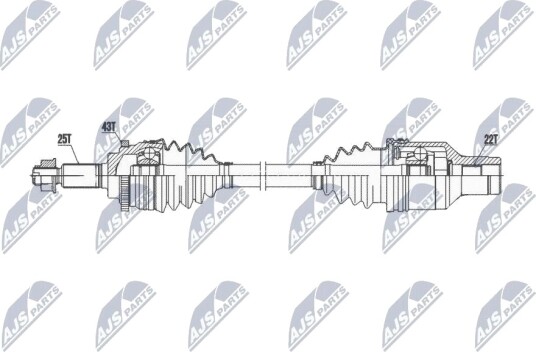 Nty Drivaksel NTY NPW SU 052