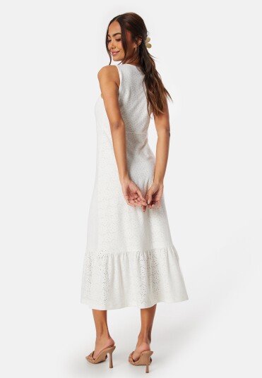 Happy Holly Broderie Anglaise Dress Offwhite 48/50