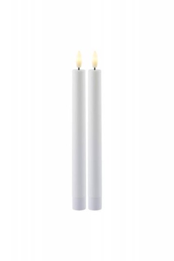 SIRIUS Sille kronelys 2pk, Ø2cmx25cm, hvit