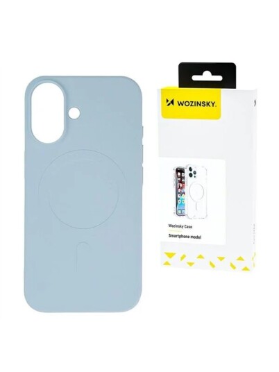 Wozinsky Liquid Silicone MagSafe Case for Samsung Galaxy S24 FE Light Blue