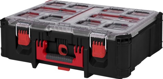 Milwaukee Packout Dyp Tilbehørskoffert med Organiser - 22kg Kapasitet