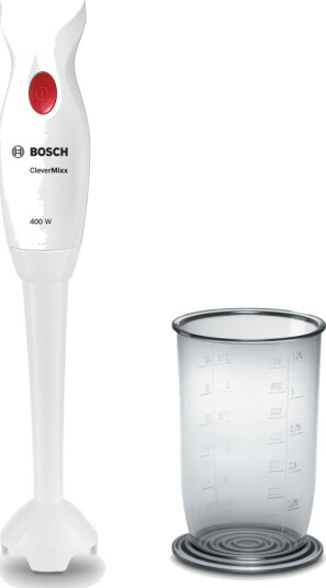 Bosch Clevermixx Stavmikser 400W Hvit/Rød med Pulsfunksjon MSM14100 Bosch Clevermixx Stavmikser 400W Hvit/Rød med Pulsfunksjon MSM14100