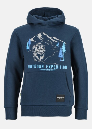 Swedemount Forest Hood Jr Blue Bear 120 Hoodies