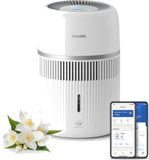Philips 4000 serie HU4210/04 Luftfukter 3,5L 300ml/t WiFi App Hvit Philips 4000 serie HU4210/04 Luftfukter 3,5L 300ml/t WiFi App Hvit
