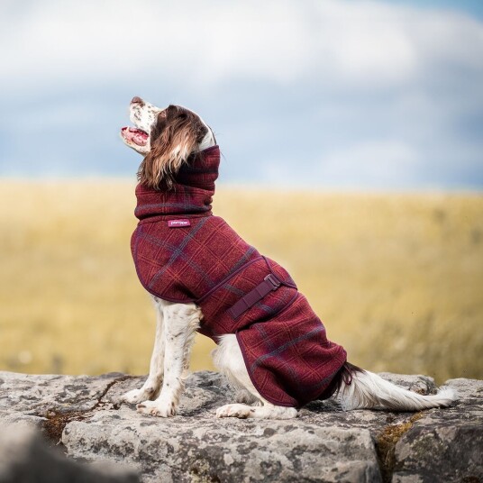 Pomppa Woolie Hundedekken Maroon 218211