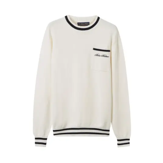 Brooks Brothers Herre Strikkevarer Hvit XL, Brooks Brothers Herre Strikkevarer Hvit XL,