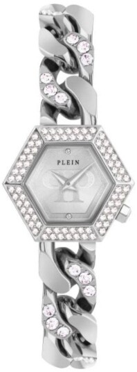 Philipp Plein Dameklokke PWWBA0123 The Hexagon Sølvfarget/Stål