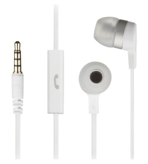 Kitsound Mini - Ørepropper Med Mikrofon - I Øret - Kablet - 3,5 Mm Jakk - Hvit