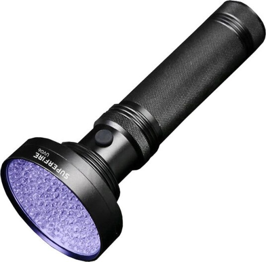 Superfire UV Lommelykt UV06 395nm Vanntett Svart