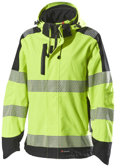 L.brador Skalljakke Dame 2221p W Hi-Viz Gul Str. M
