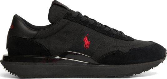 Polo Ralph Lauren Train 89 Suede & Oxford Sneaker - Black - 39.5 Polo Ralph Lauren Train 89 Suede & Oxford Sneaker - Black - 39.5