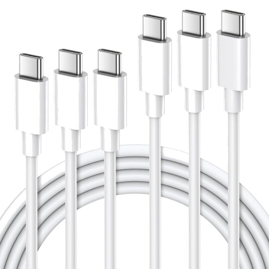 SiGN hurtigladekabel for iPhone 15 (3-pakning) 2m, 3A, 60W