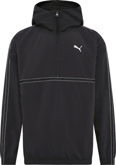 PUMA Puma Class Relaxed Pinnacle Half Zip Hoodie   Black   XXL