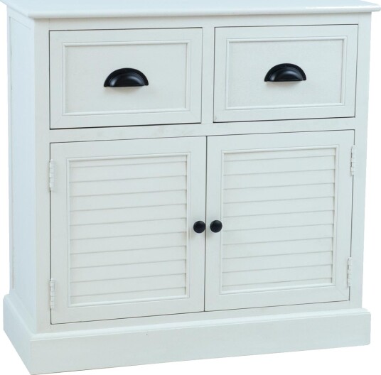 Skap HOME4YOU Meldon hvit 75x33x75 cm Hvit