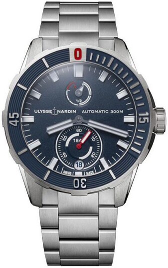 Ulysse Nardin Herreklokke 1183 170 7M 93 Diver Blå/Titan Ø44 mm Ulysse Nardin Herreklokke 1183 170 7M 93 Diver Blå/Titan Ø44 mm