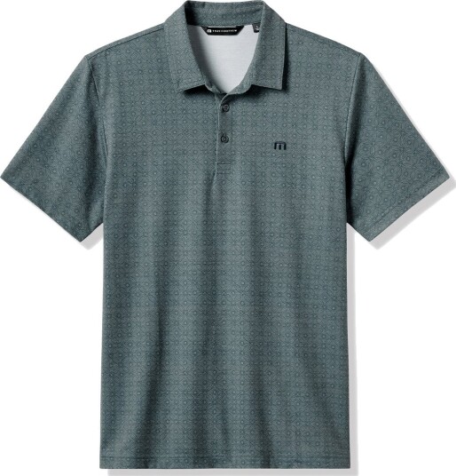 Travis Mathew Featherweight Trophy Golf pologenser herre Balsam Green Small
