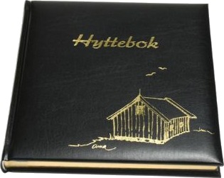 Hyttebok 198x238 lær ulinj polst sort