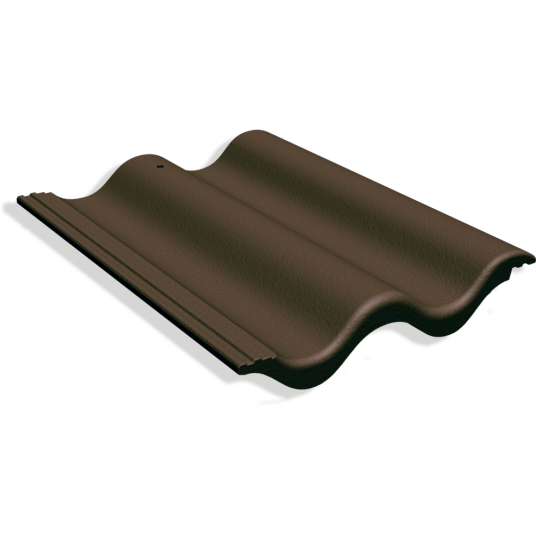 Benders Takstein Palema Dobbelkrum Ru Betong Brun 4.05kg