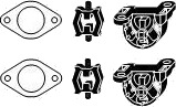 HJS 82 12 2000 Monteringssett, eksosanlegg