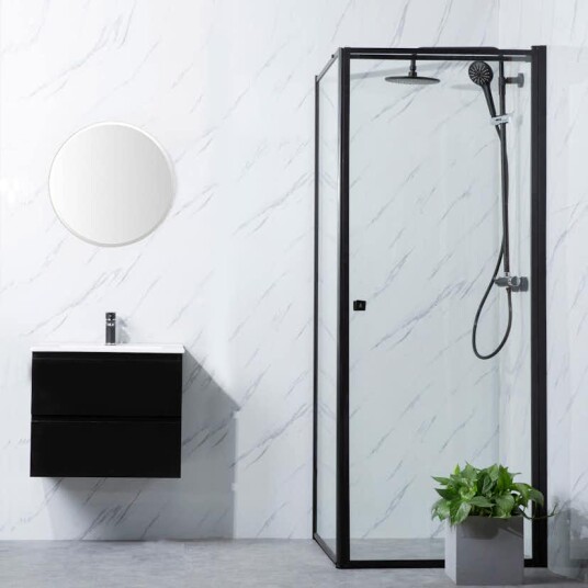 Dusjhjørne Bathlife Profil Rett Vegg + Rett Dør