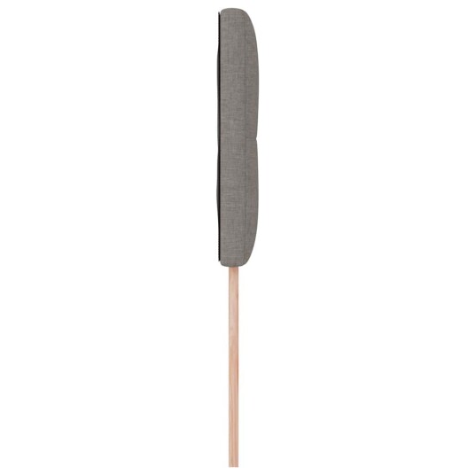 Hodegavel Med Knapper Taupe 100 cm Stoff