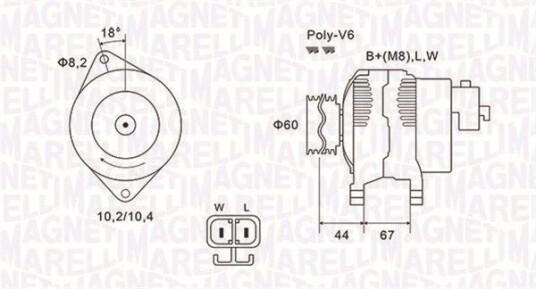 Dynamo MAGNETI MARELLI 063731526010 Dynamo MAGNETI MARELLI 063731526010