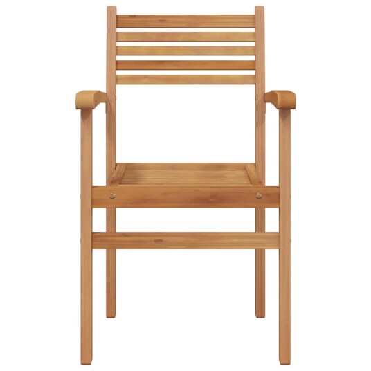 vidaXL Hage stabelstoler 2 pcs Brun 55.5 x 55.5 x 90 cm Heltre teak vidaXL Hage stabelstoler 2 pcs Brun 55.5 x 55.5 x 90 cm Heltre teak