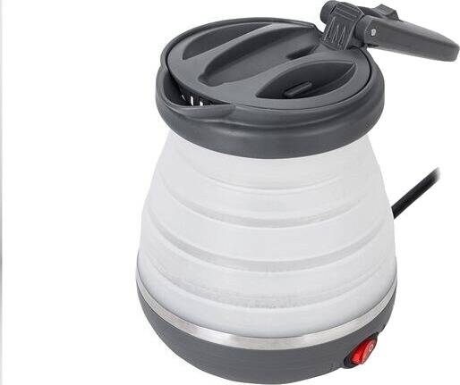 Adler Sammenleggbar Vannkoker 0,6L 750W Plast Sort/Hvit AD 1279