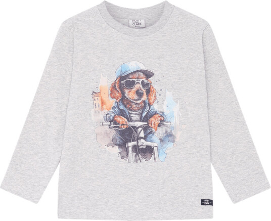Hust And Claire Anton Genser Pearl Grey Melange (116 / 6 år)