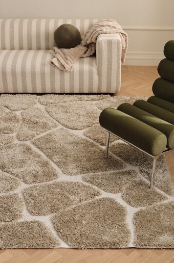 &Home   Flossteppe Alba Stone   Beige