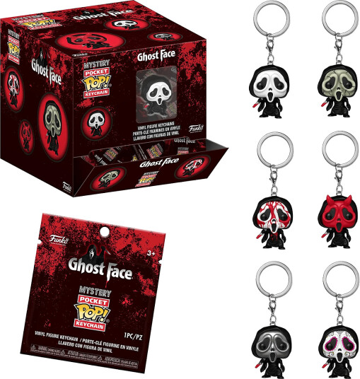 Funko Funko Pop Keychain Ghost Face 12Pc Pdq Blind Multi/patterned ONE SIZE Funko Funko Pop Keychain Ghost Face 12Pc Pdq Blind Multi/patterned ONE SIZE