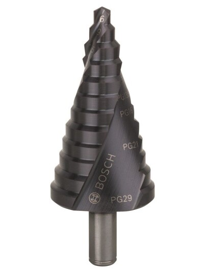 Bosch Trinnbor HSS-AlTiN 6 - 37 mm, 10,0 mm, 93 mm Bosch Trinnbor HSS-AlTiN 6 - 37 mm, 10,0 mm, 93 mm
